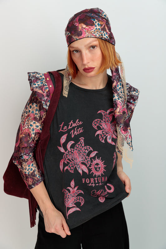 T-shirt Aurita Flores Mireya
