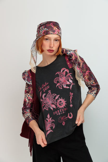 Camiseta Aurita Flores Mireya