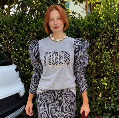 Camiseta Lupita Tiger Zebra