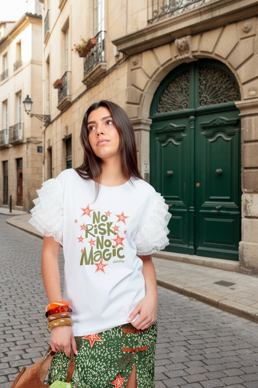 T-shirt Magnolia No Risk