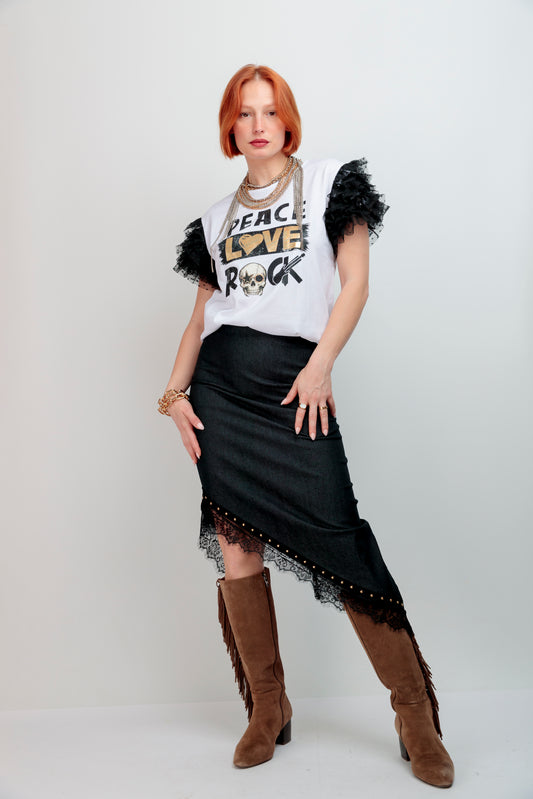 Camiseta Tul Peace Negro