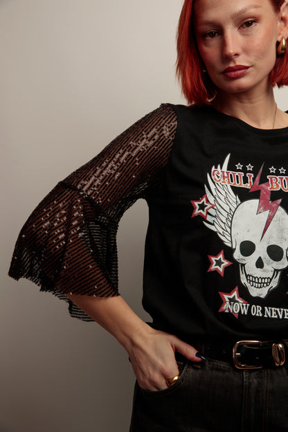 Camiseta Maya Skull Never