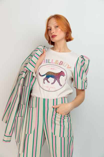 Gathered T-Shirt Panther Fortuna