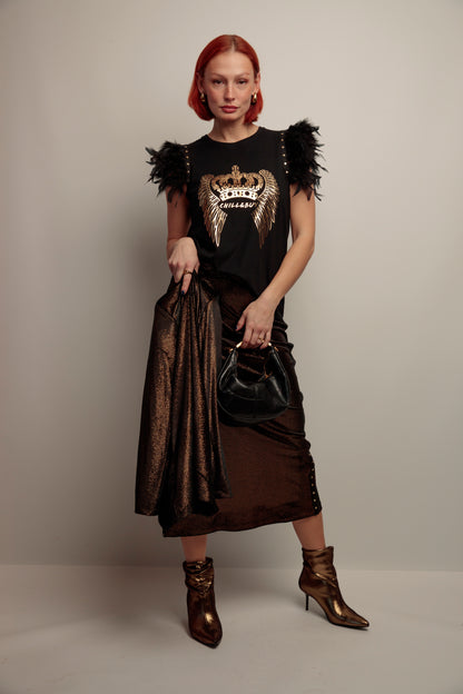 Camiseta Plumas Alas Crown