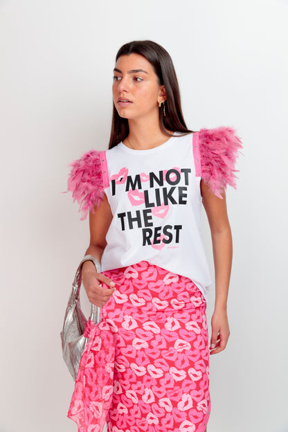 T-shirt Plumes Reste