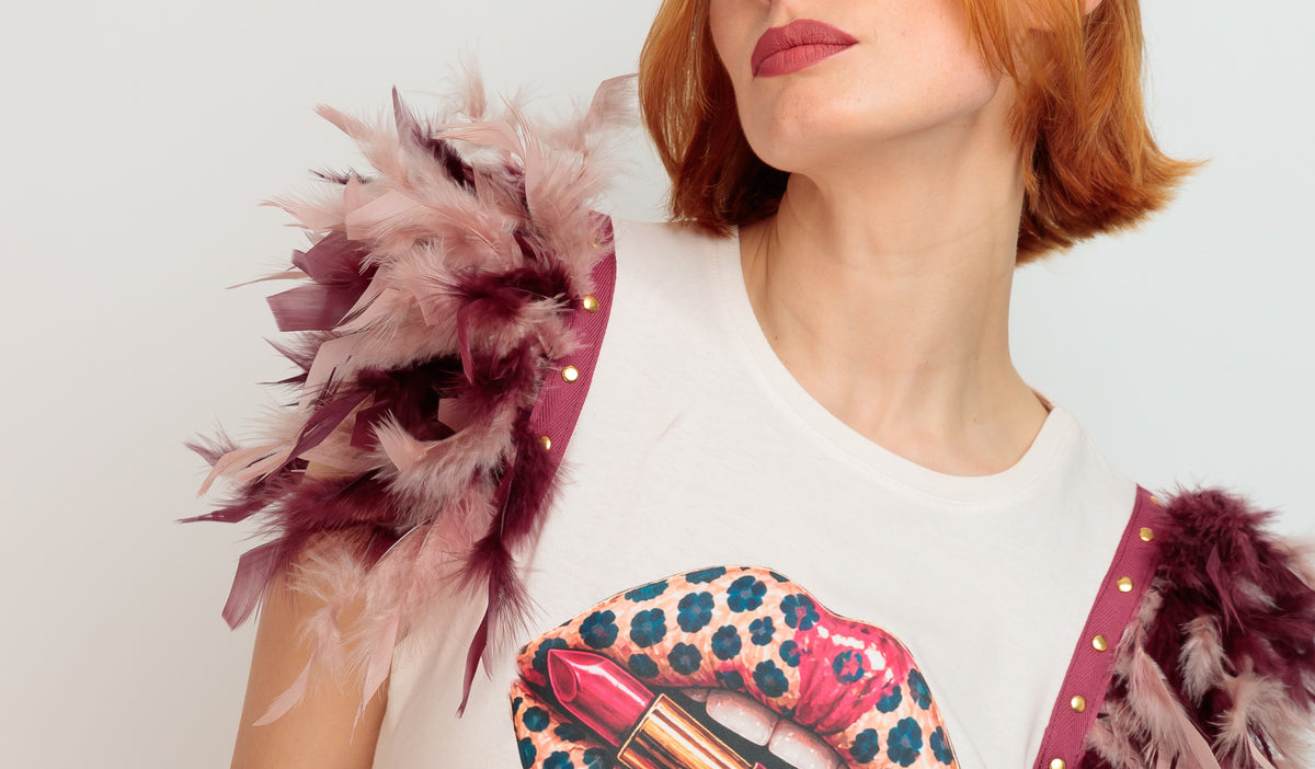 Dolce Boca Feather T-Shirt