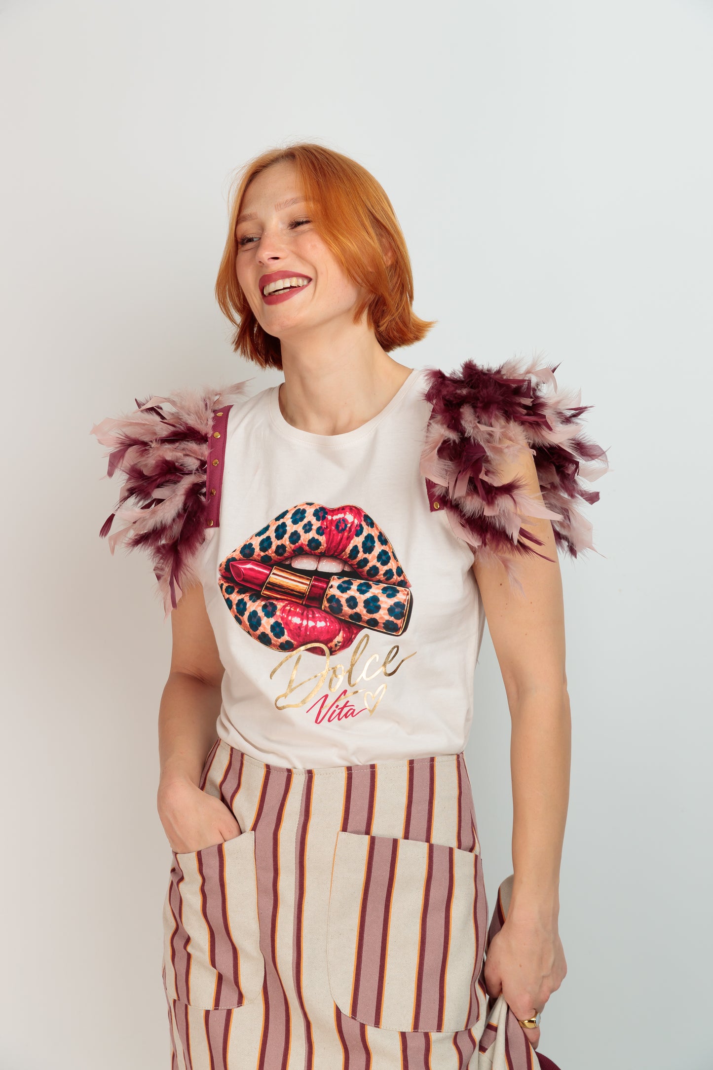 Dolce Boca Feather T-Shirt