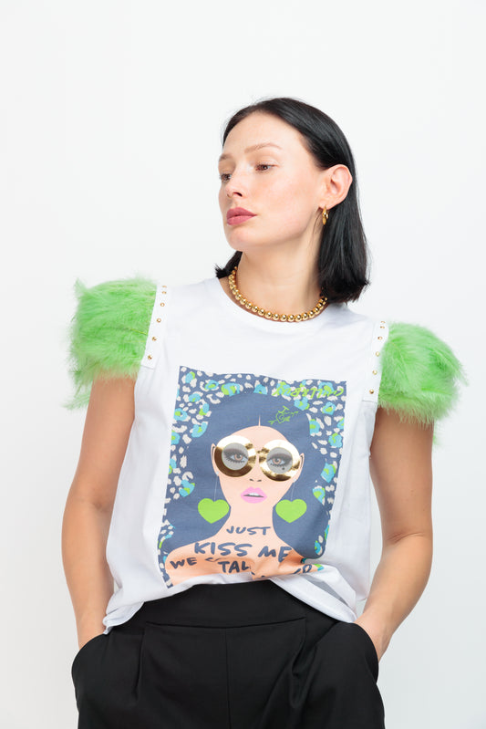 Camiseta Plumas Chica Apple