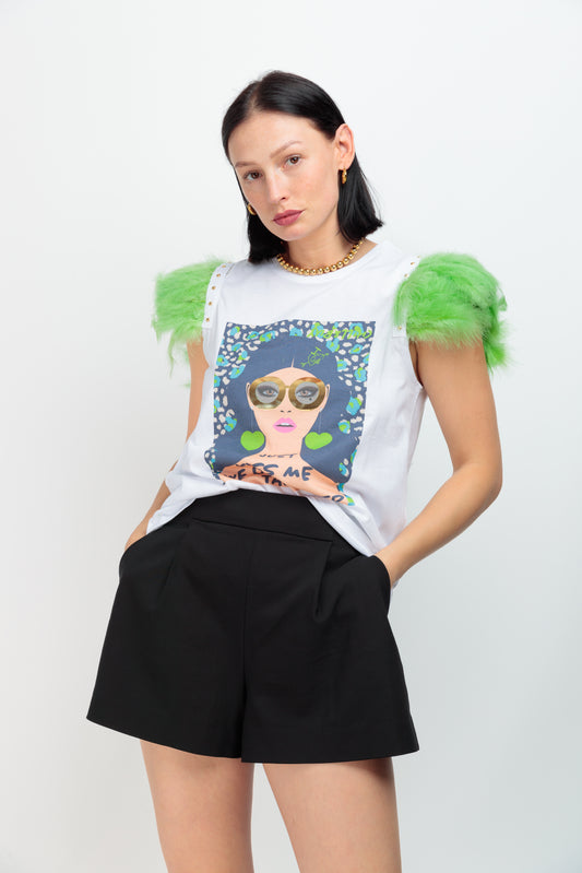 Camiseta Plumas Chica Apple