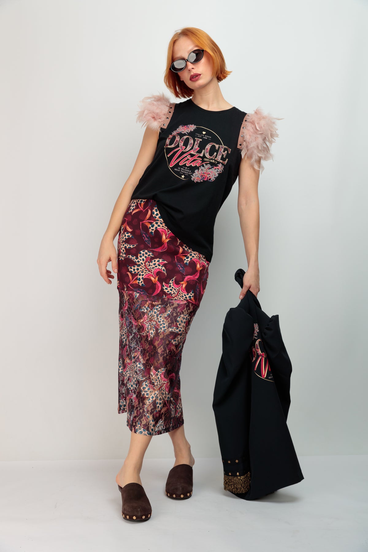 Camiseta Plumas Dolce Vita