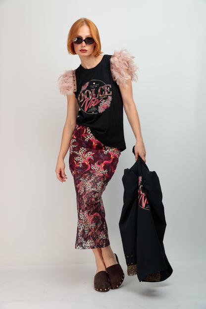 Camiseta Plumas Dolce Vita