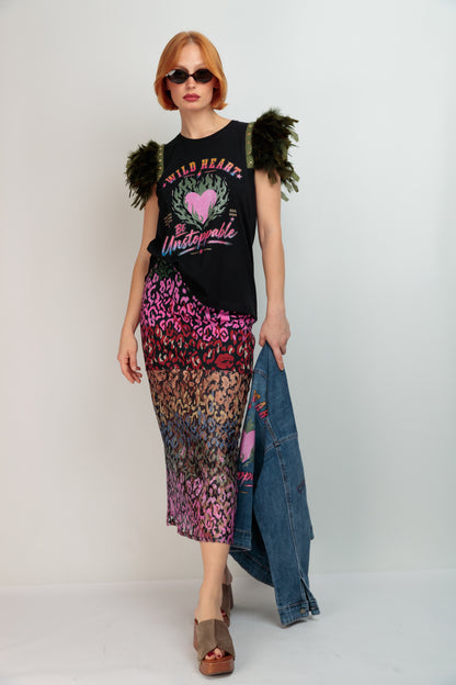Camiseta Plumas Llamas Fortuna