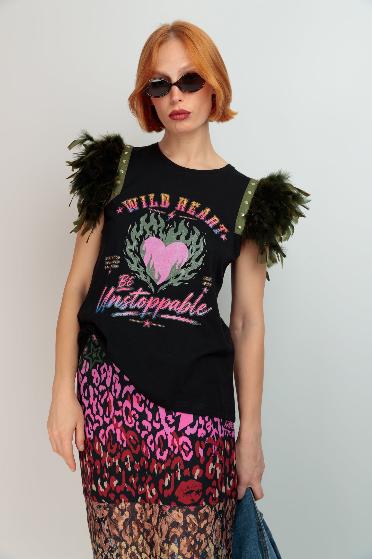 Camiseta Plumas Llamas Fortuna