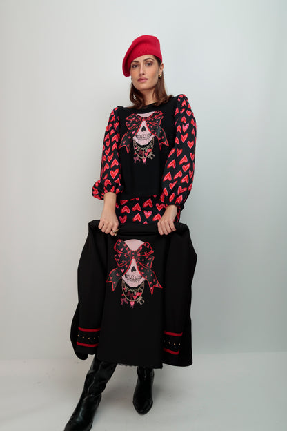 Camiseta Reina Skull Collares