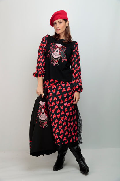 Camiseta Reina Skull Collares