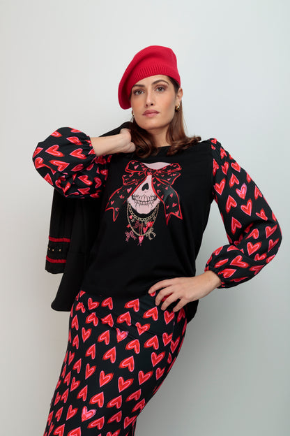 Camiseta Reina Skull Collares