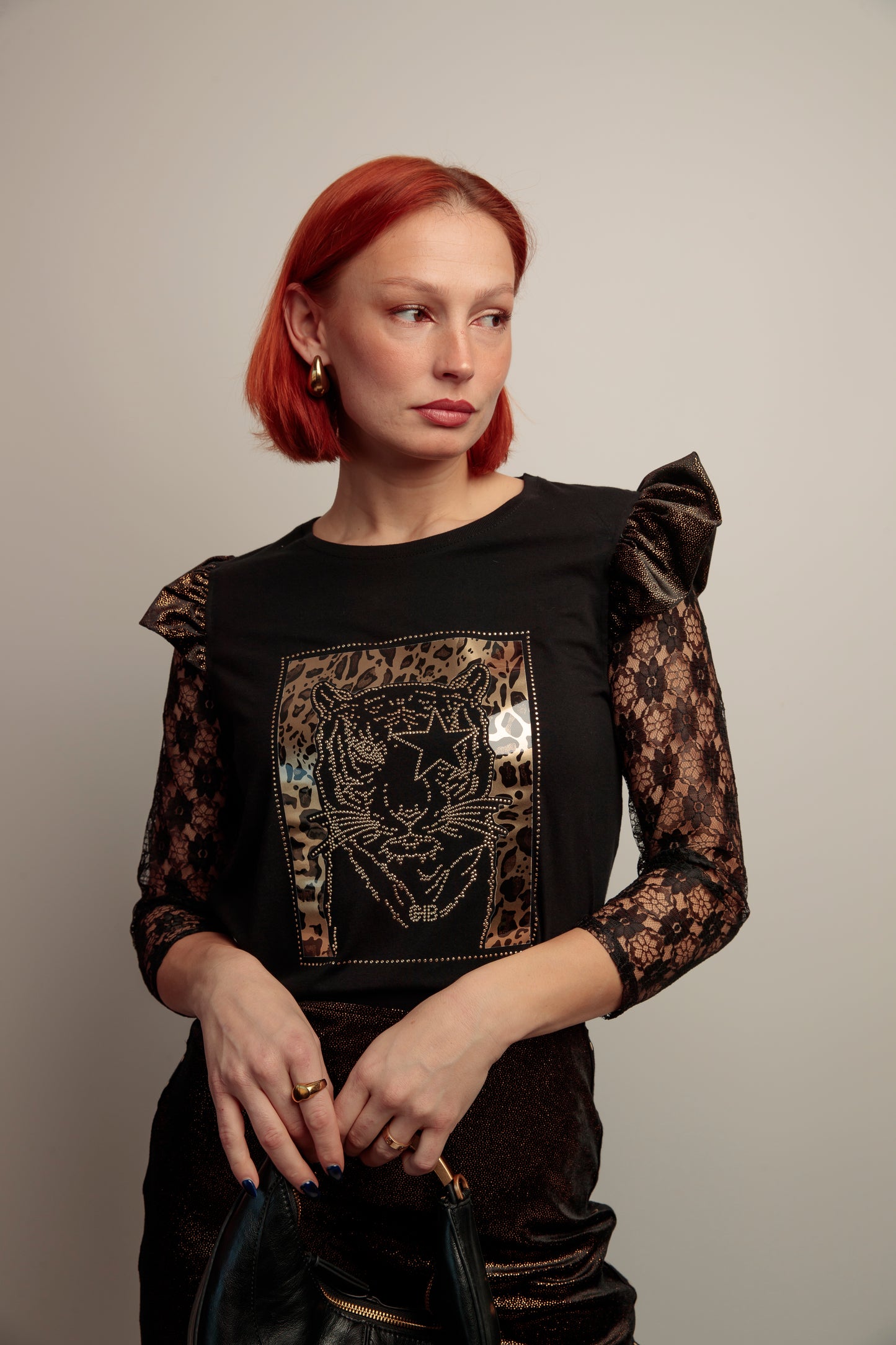 Camiseta Rita Tiger Strass