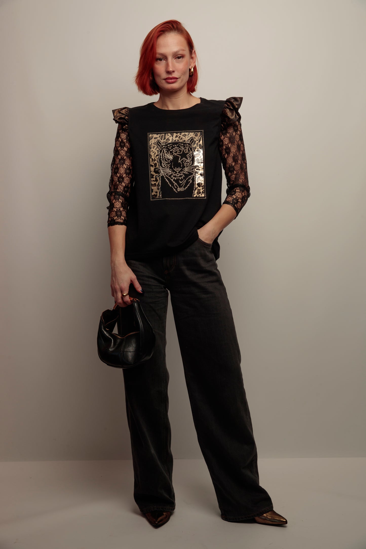 Camiseta Rita Tiger Strass