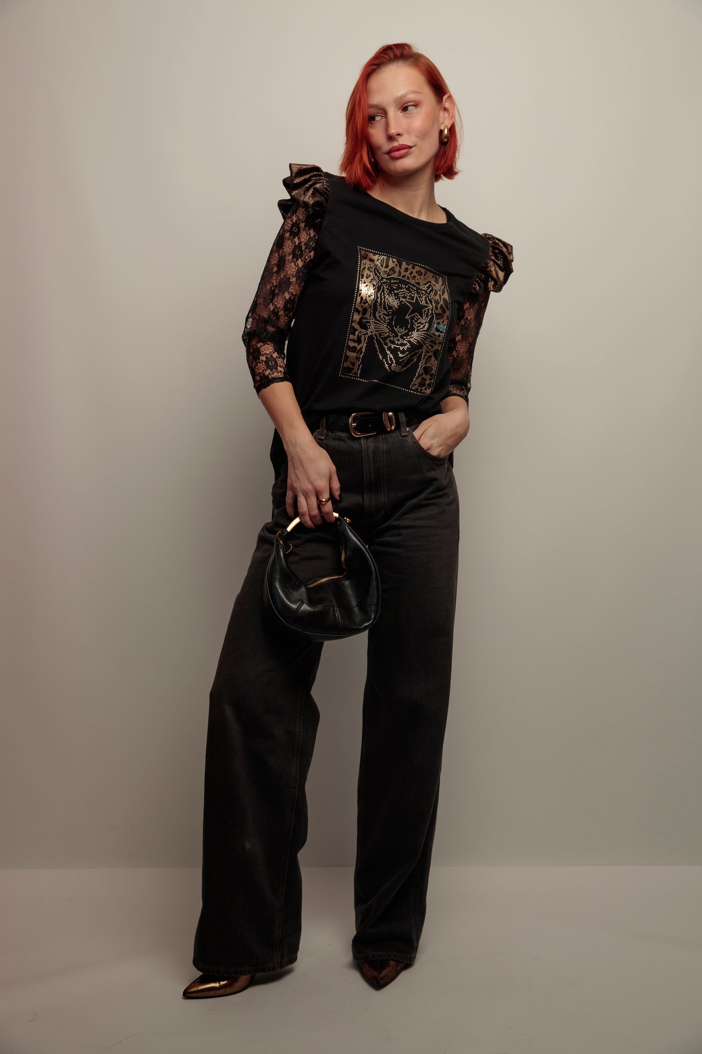 Camiseta Rita Tiger Strass