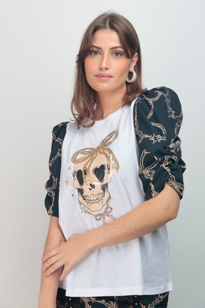 Camiseta Alegra Skull Lazo