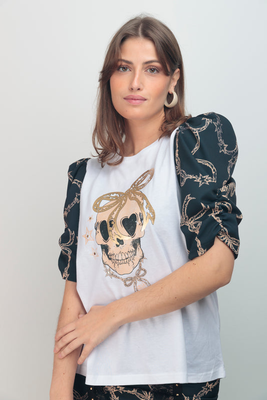 Camiseta Alegra Skull Lazo