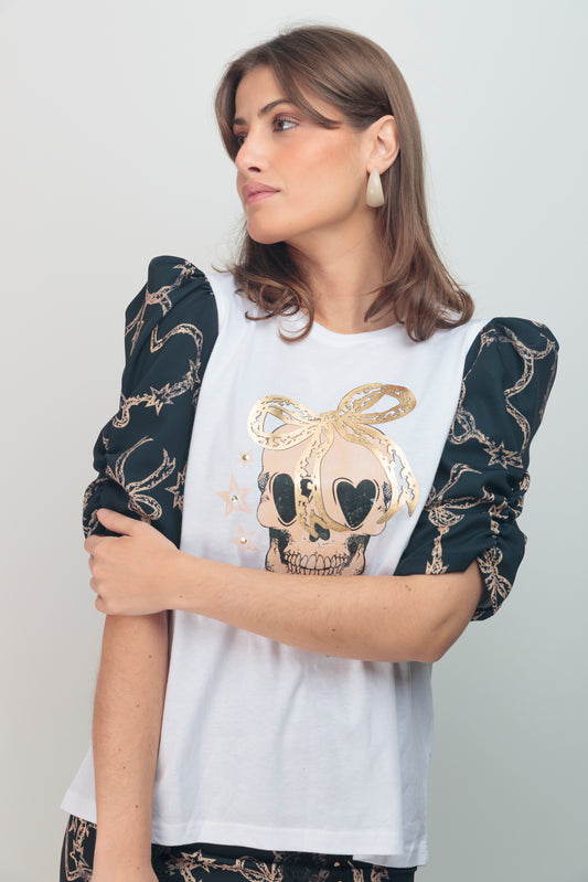 Camiseta Alegra Skull Lazo