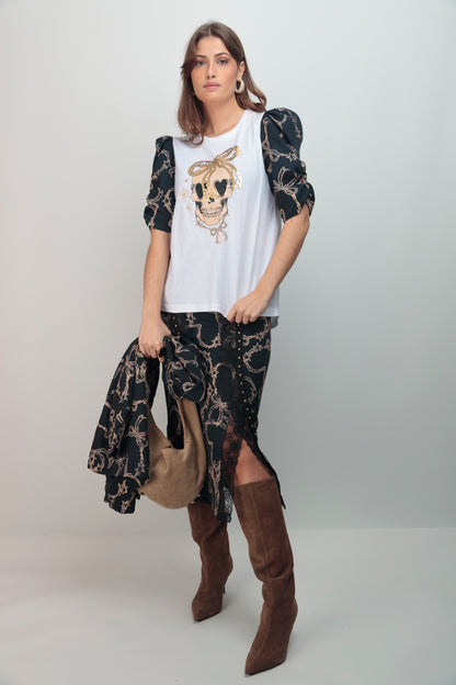Camiseta Alegra Skull Lazo