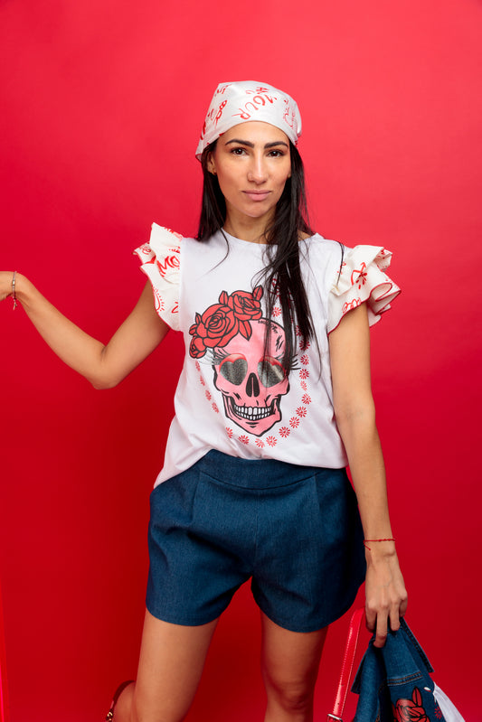 Camiseta Vera Skull Expresiones