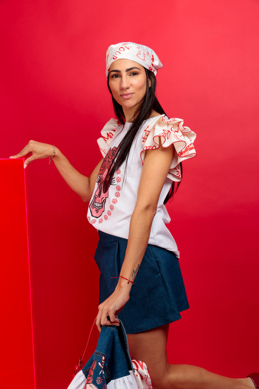 Camiseta Vera Skull Expresiones