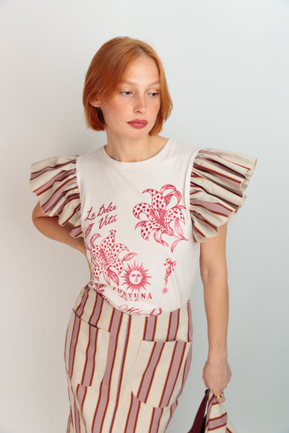 Vera Tartan Tiger T-Shirt
