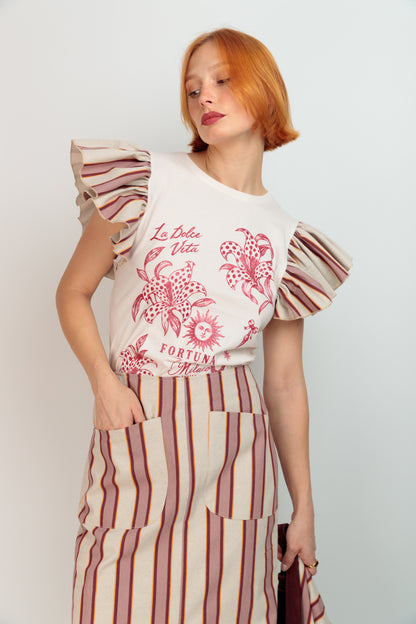 Vera Tartan Tiger T-Shirt