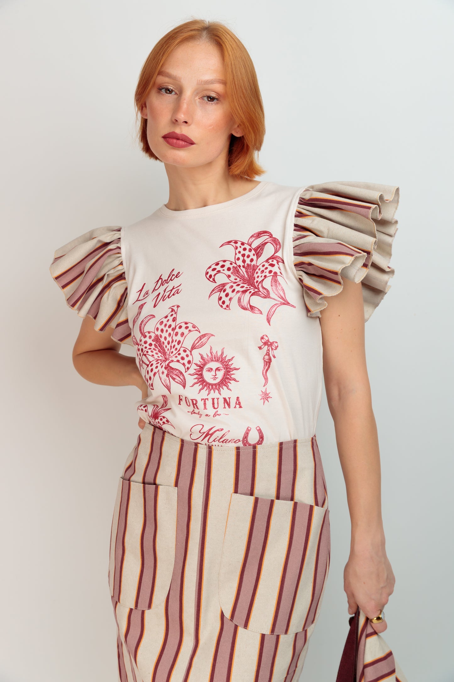 Vera Tartan Tiger T-Shirt