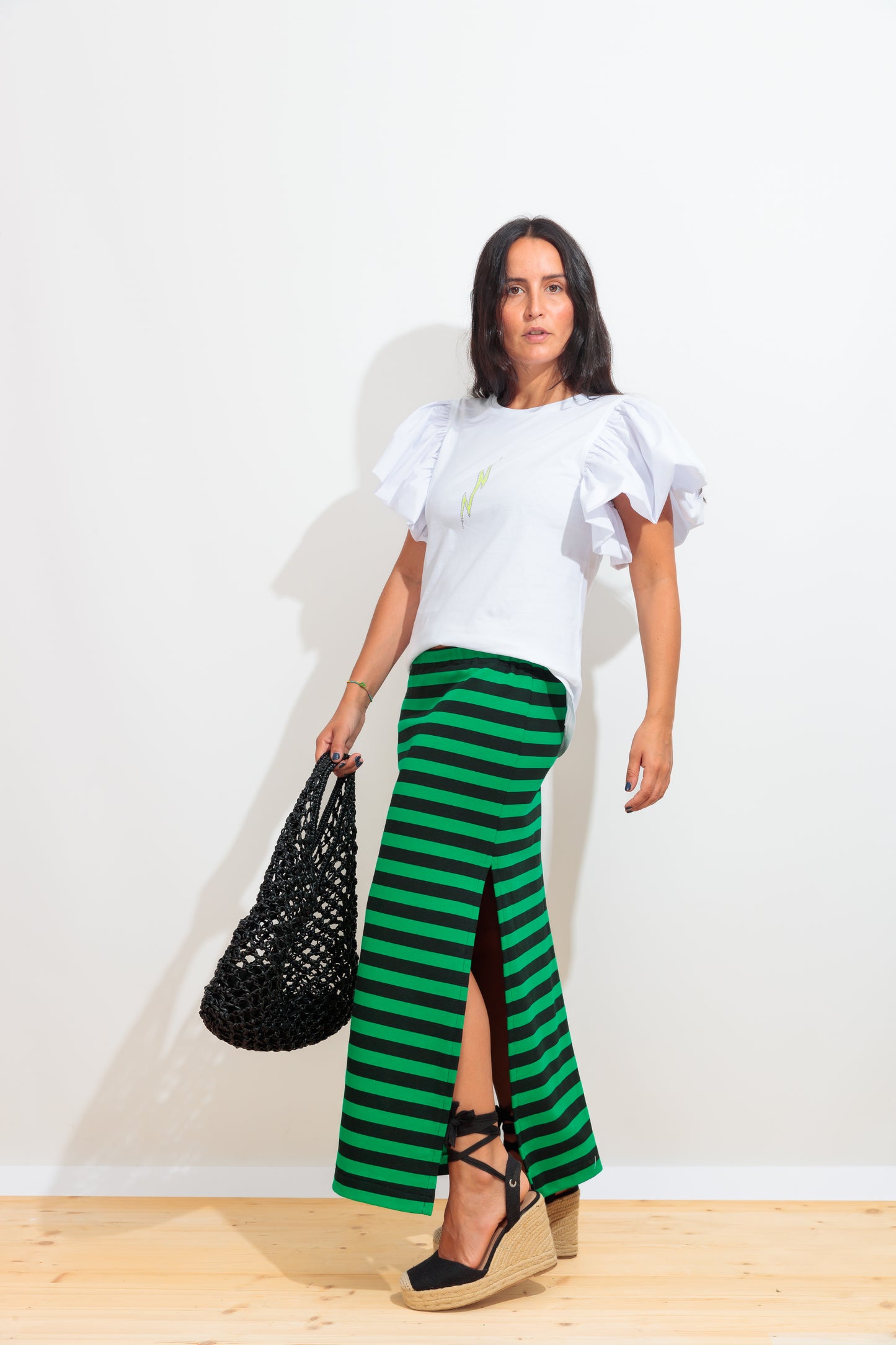 Camiseta Volantes Rayo Strass