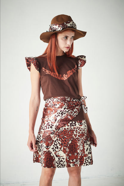 Falda Corta Tiger Brown