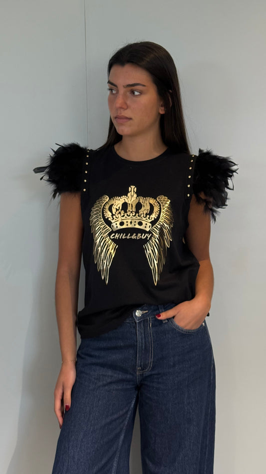 Camiseta Plumas Alas Crown