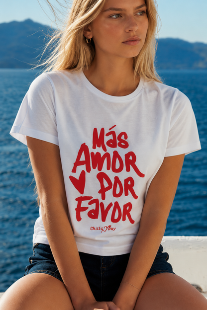 Camiseta Más Amor Rojo