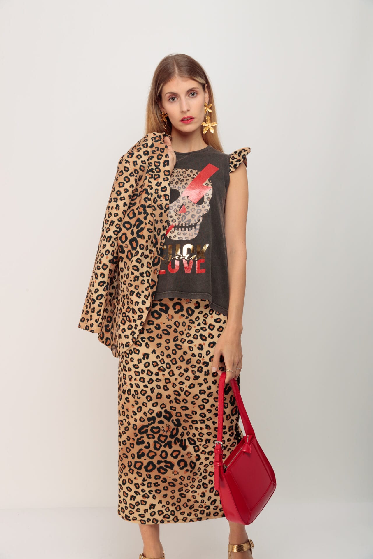 CAMISTA LAVADA MINIVOLANTE SKULL RAYO LOVE
