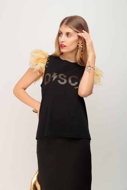 Camiseta Plumas Disco