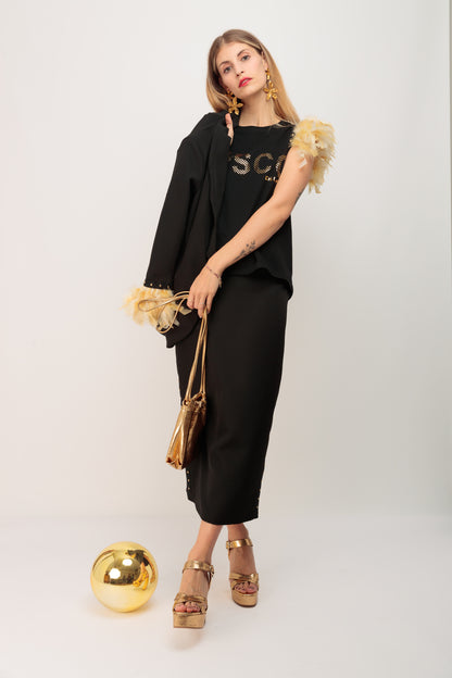 Camiseta Plumas Disco