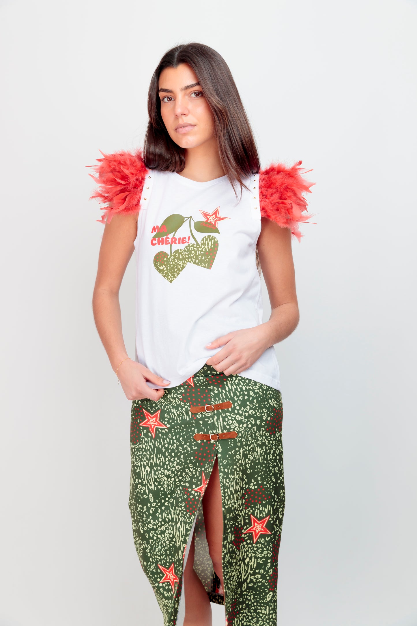 T-shirt Plumes+Clous Cherry Star
