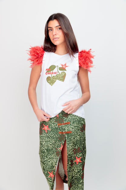 T-shirt Plumes+Clous Cherry Star