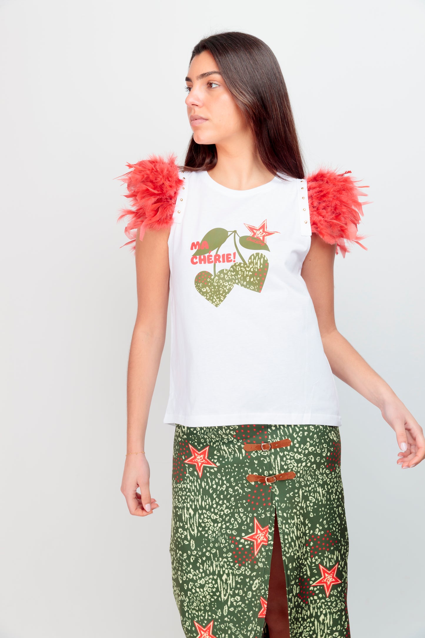 T-shirt Plumes+Clous Cherry Star