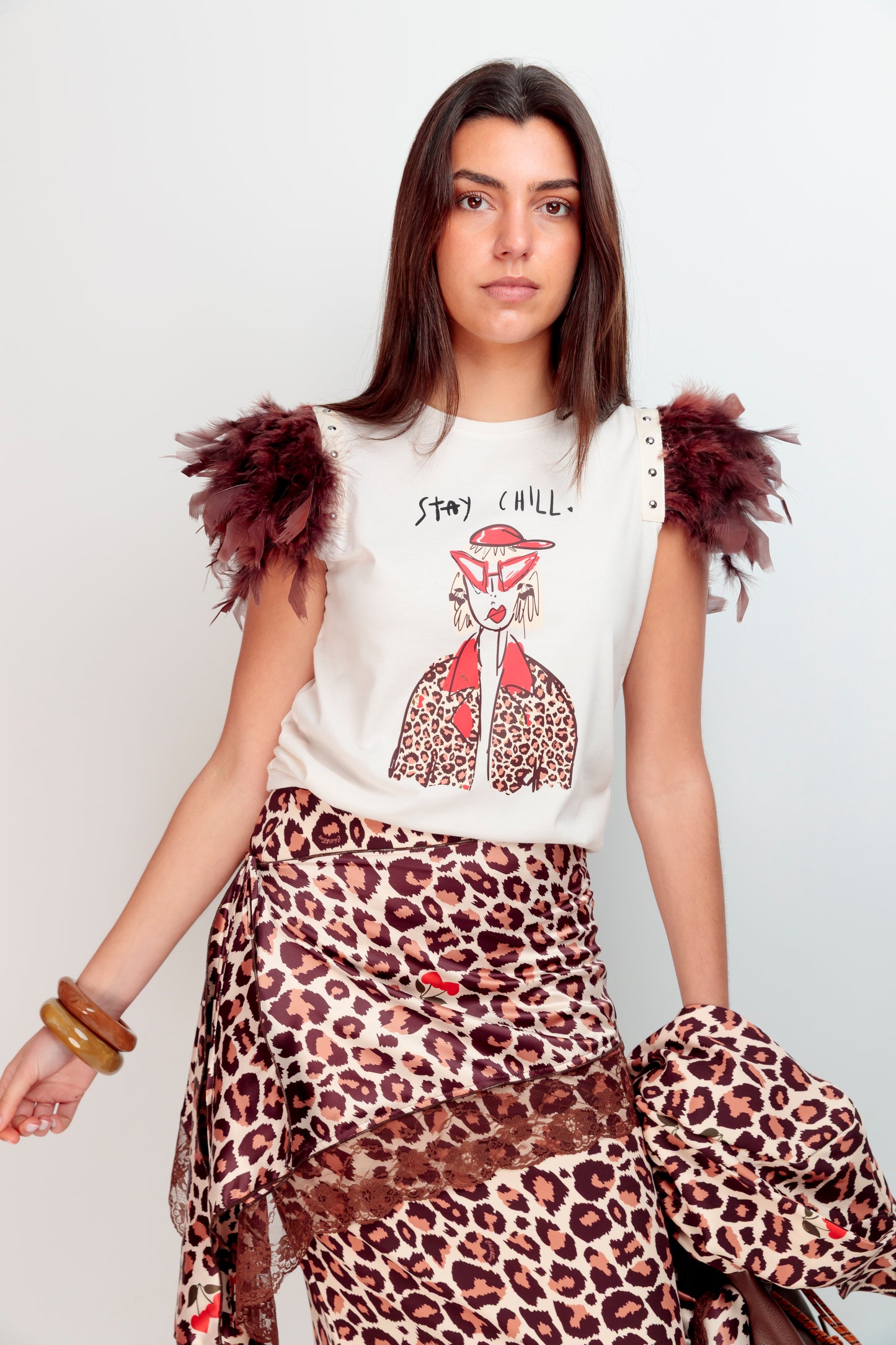 T-shirt Plumes+Clous Cherry Chill