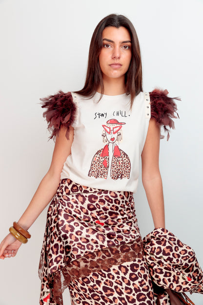 T-shirt Plumes+Clous Cherry Chill