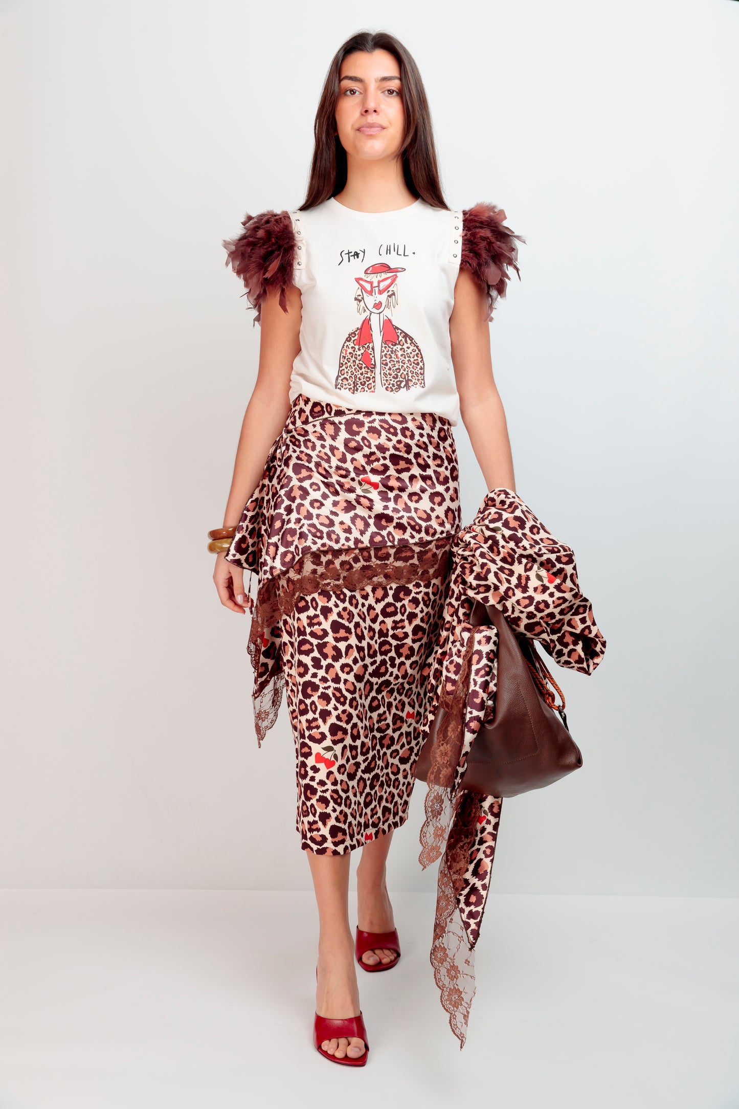 T-shirt Plumes+Clous Cherry Chill