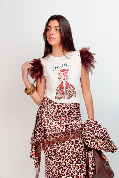 T-shirt Plumes+Clous Cherry Chill
