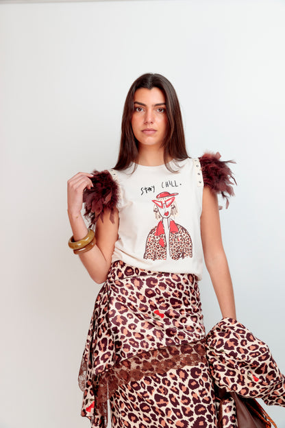 T-shirt Plumes+Clous Cherry Chill