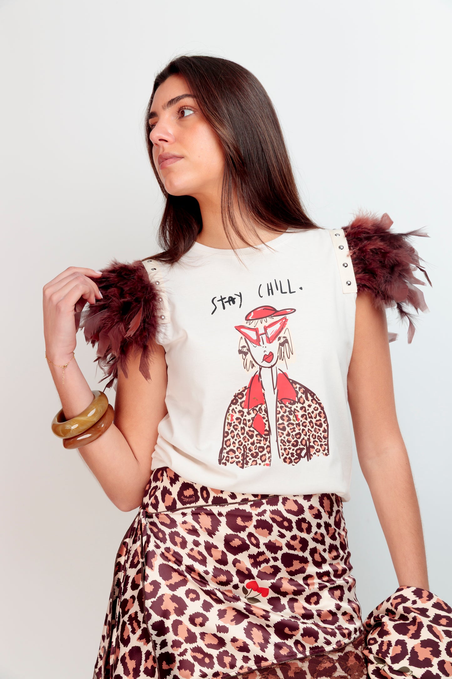 T-shirt Plumes+Clous Cherry Chill