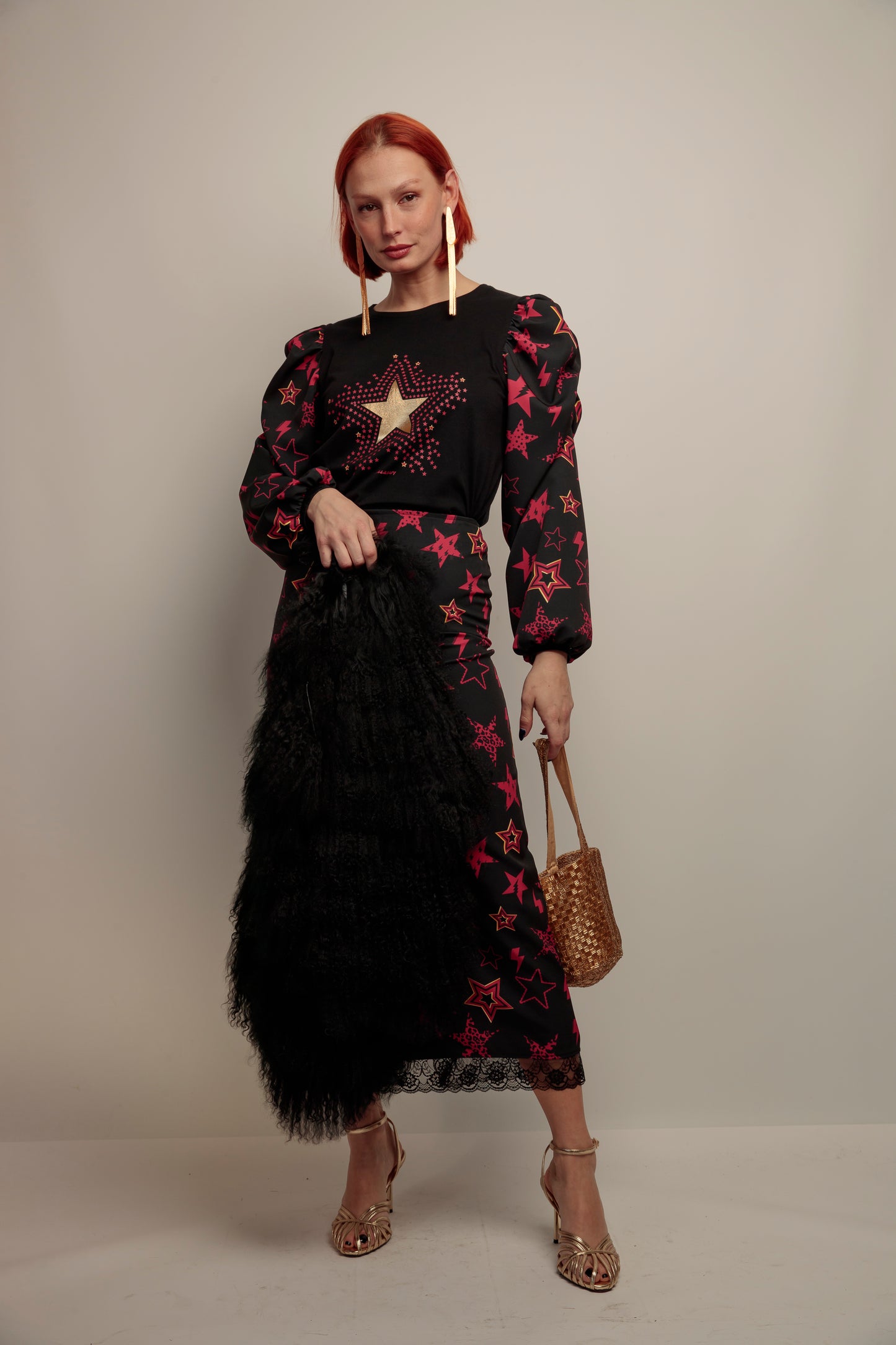 Camiseta Esencia Estrellas Granate