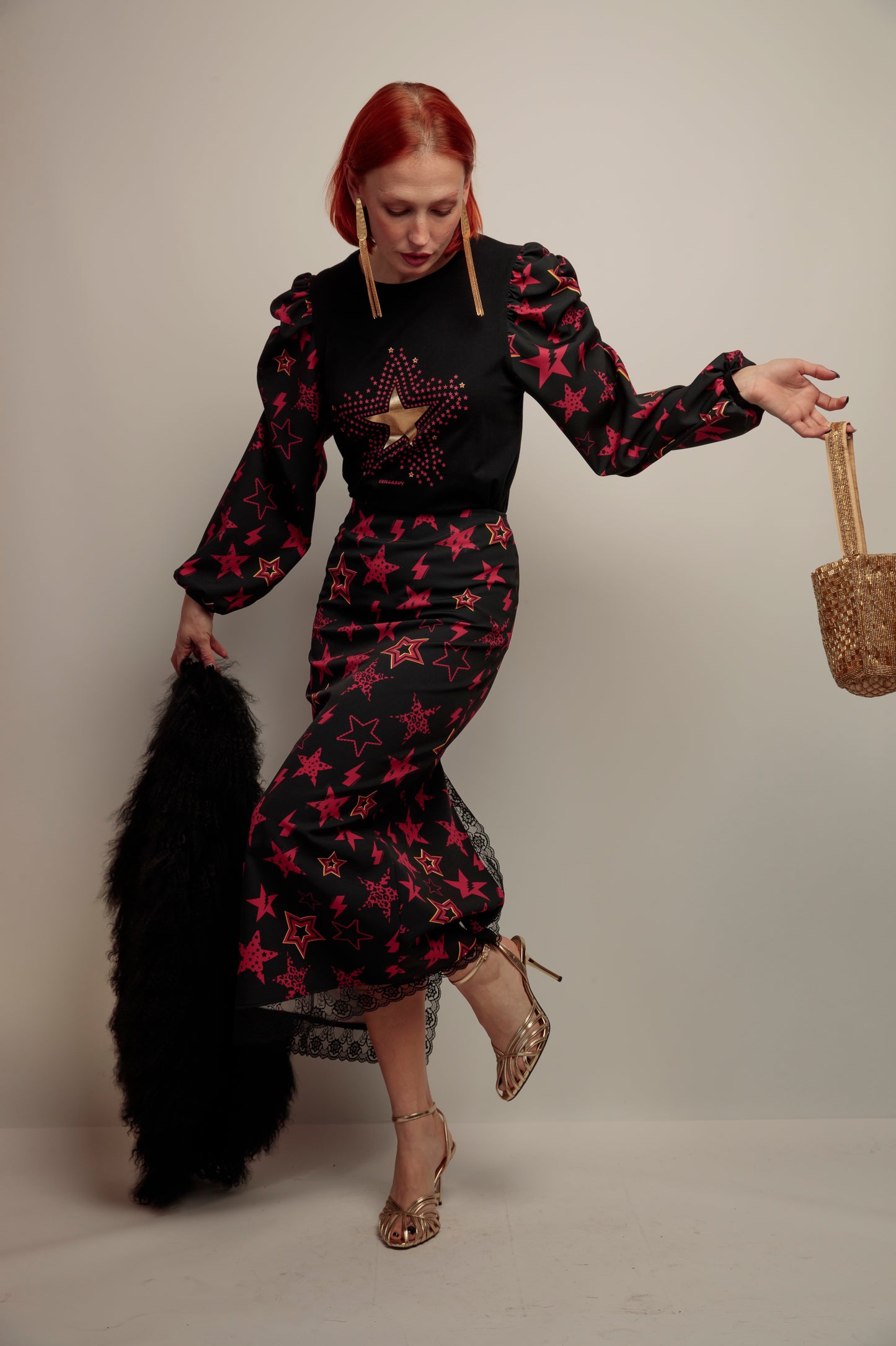 Camiseta Esencia Estrellas Granate